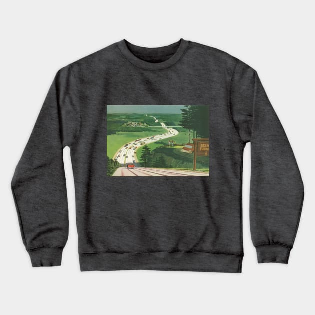 Vintage Scenic America Crewneck Sweatshirt by MasterpieceCafe